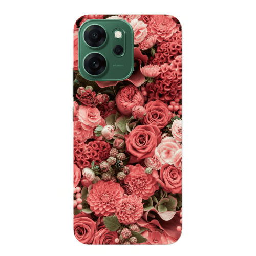Oppo Reno 14 FS Rose festival Transparent Silicone TPU Θήκη